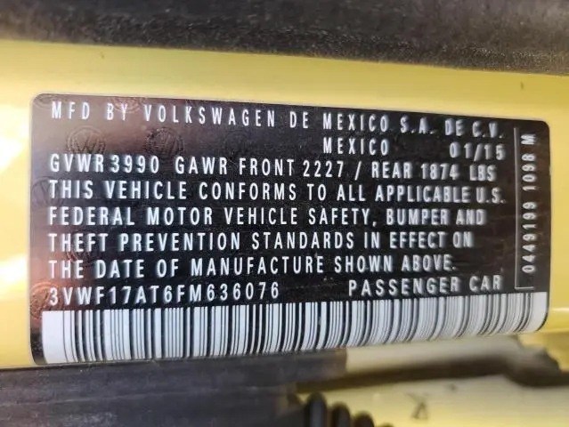 2015 VOLKSWAGEN BEETLE 1.8T  