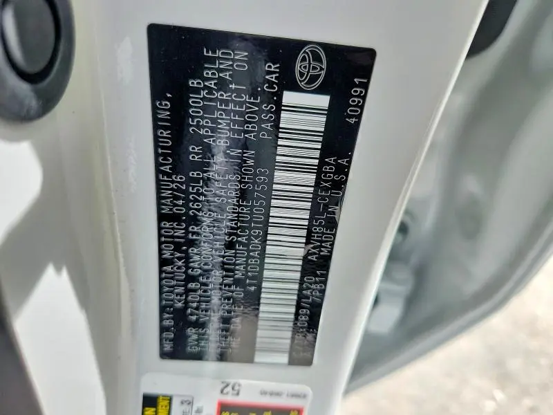 2026 TOYOTA CAMRY XLE  