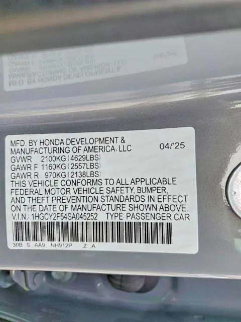 2025 HONDA ACCORD HYBRID SPORT  