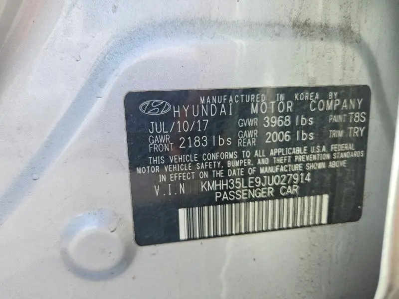 2018 HYUNDAI ELANTRA GT BASE  