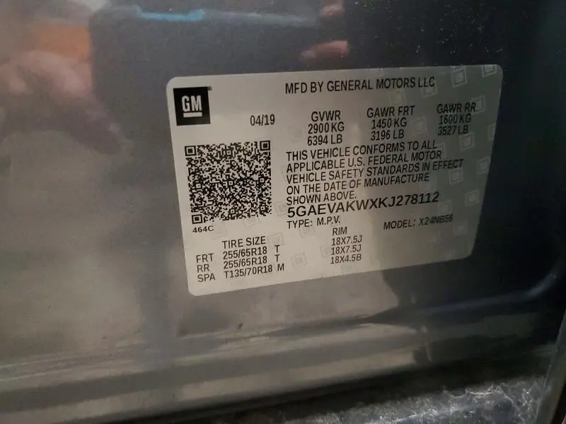 2019 BUICK ENCLAVE ESSENCE  