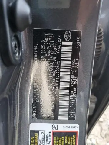 2012 TOYOTA CAMRY BASE  