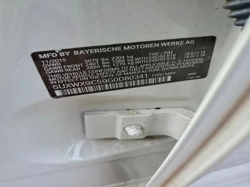 2016 BMW X3 XDRIVE28I  