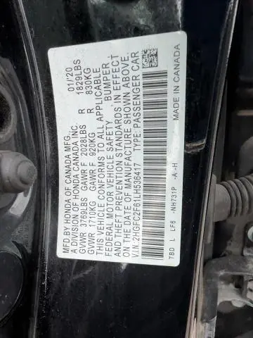 2020 HONDA CIVIC LX  