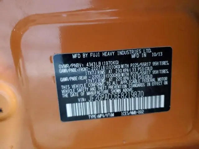 2014 SUBARU XV CROSSTREK 2.0 PREMIUM  