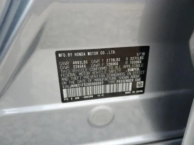 2016 ACURA RLX TECH  