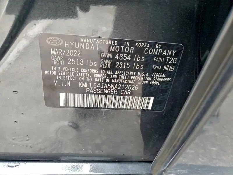 2022 HYUNDAI SONATA SEL  