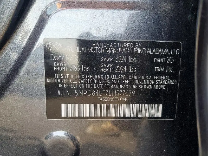 2020 HYUNDAI ELANTRA SEL  