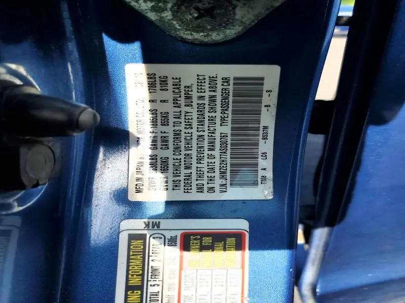 2010 HONDA INSIGHT EX  