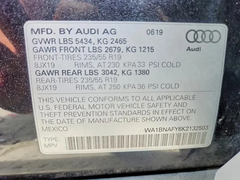 2019 AUDI Q5 PREMIUM PLUS  