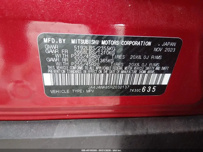2024 MITSUBISHI OUTLANDER SEL 2.5 S-AWC/SEL BLACK EDITION S-AWC/SEL PLATINUM EDITION S-AWC