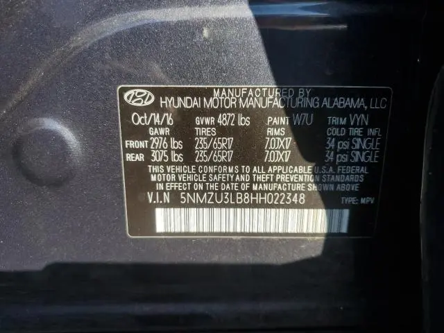 2017 HYUNDAI SANTA FE SPORT 