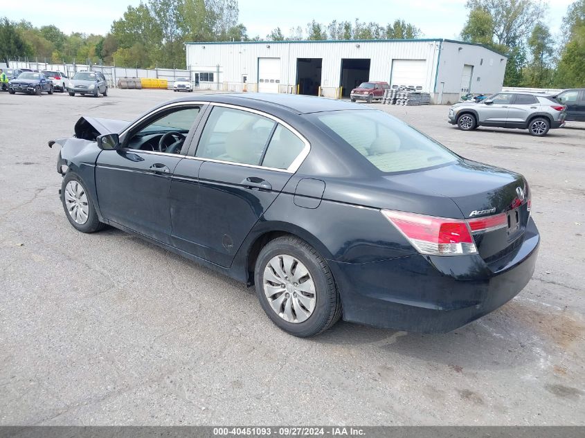 2012 HONDA ACCORD 2.4 LX