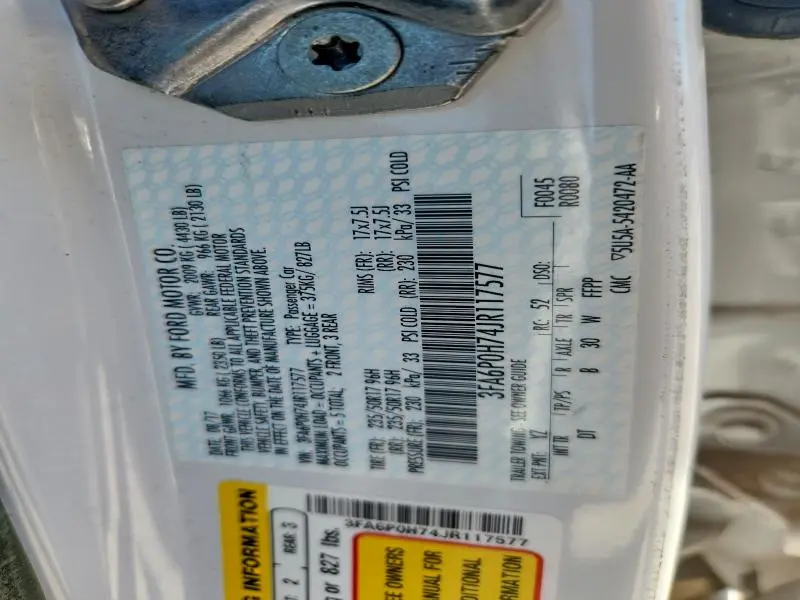 2018 FORD FUSION SE  