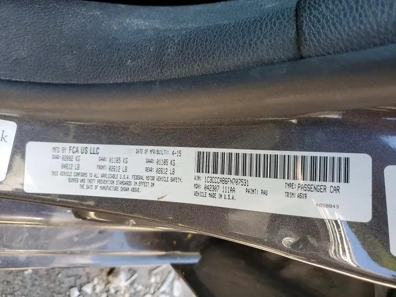 2015 CHRYSLER 200 LIMITED  