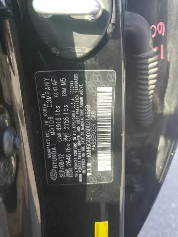2013 HYUNDAI GENESIS 3.8L  