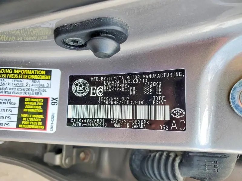 2014 TOYOTA COROLLA LE ECO  