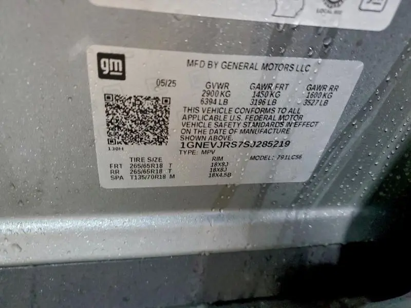 2025 CHEVROLET TRAVERSE Z71  