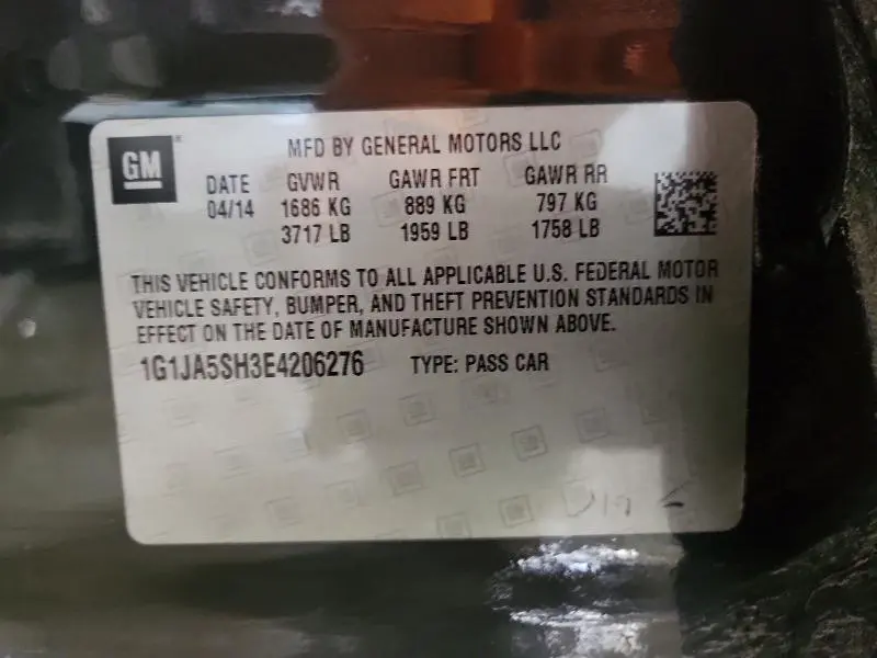 2014 CHEVROLET SONIC LS  