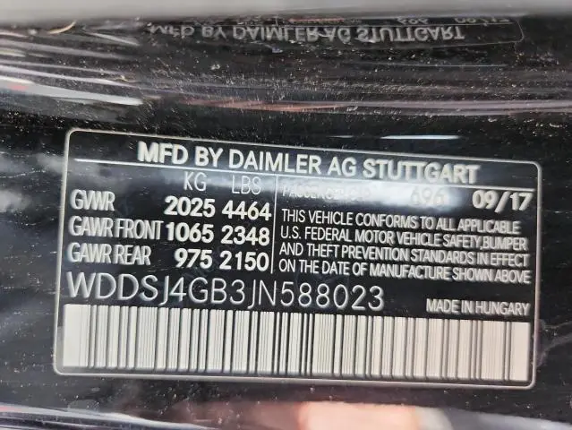 2018 MERCEDES-BENZ CLA 250 4MATIC  