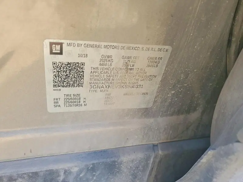 2019 CHEVROLET EQUINOX PREMIER  