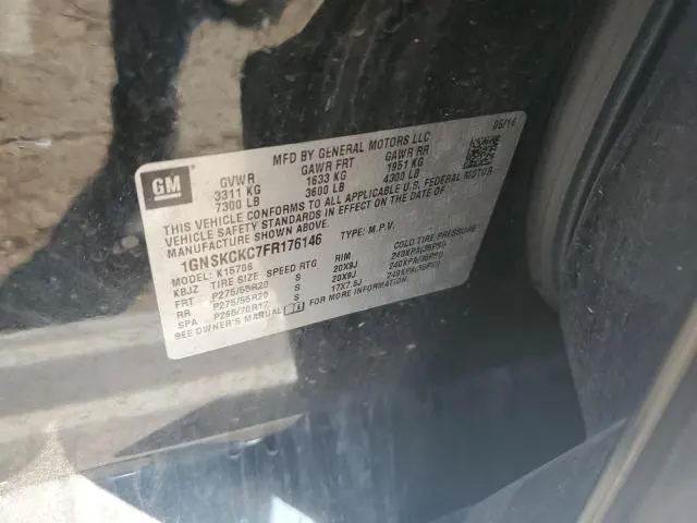 2015 CHEVROLET TAHOE K1500 LTZ  