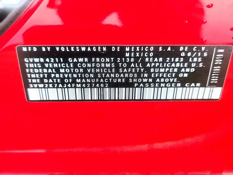 2015 VOLKSWAGEN JETTA BASE  