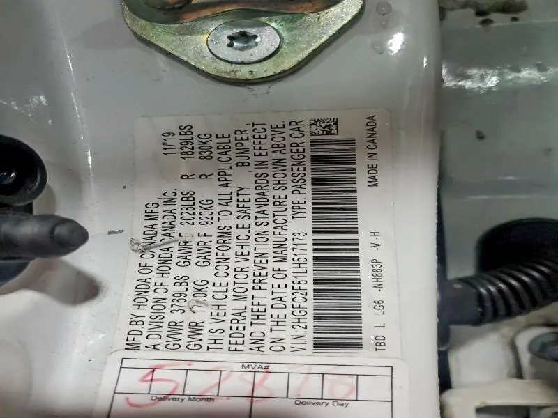 2020 HONDA CIVIC SPORT  