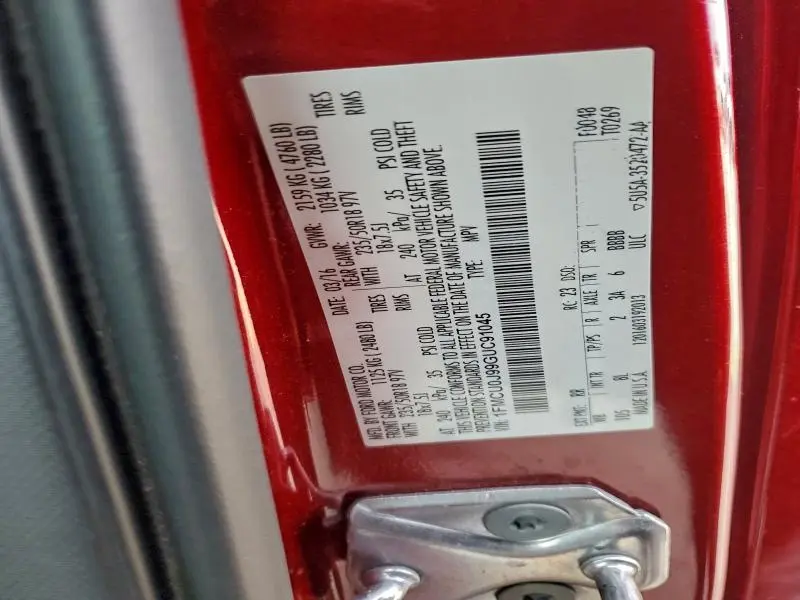 2016 FORD ESCAPE TITANIUM  