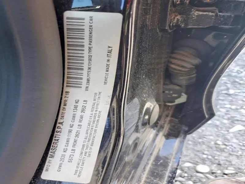 2019 MASERATI GHIBLI S  