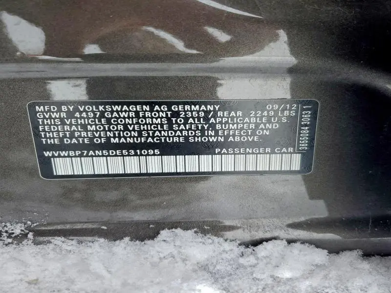 2013 VOLKSWAGEN CC SPORT  