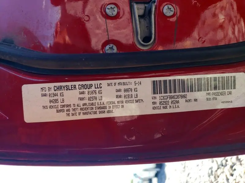 2014 DODGE DART SXT  