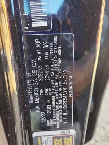 2023 KIA FORTE GT LINE  