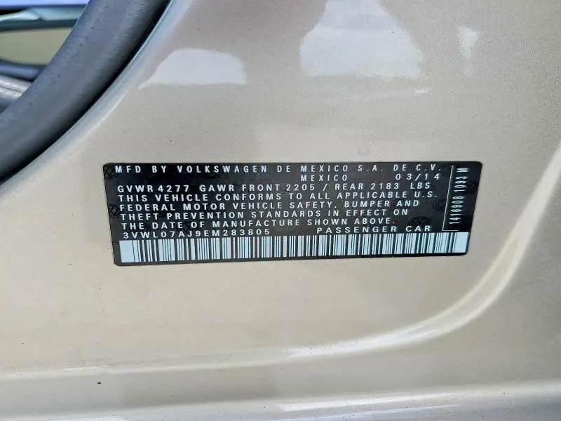 2014 VOLKSWAGEN JETTA SEL  