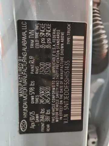 2025 HYUNDAI SANTA CRUZ LIMITED  