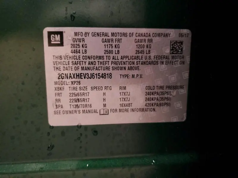 2018 CHEVROLET EQUINOX LS  