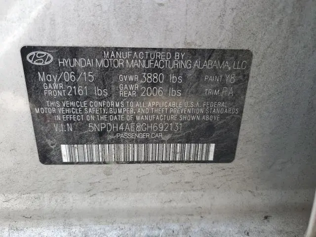 2016 HYUNDAI ELANTRA SE