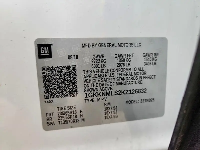 2019 GMC ACADIA SLT-1  