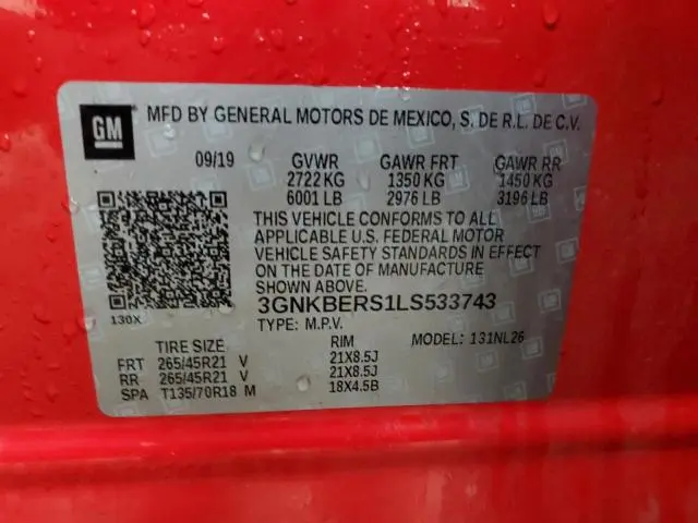 2020 CHEVROLET BLAZER RS  