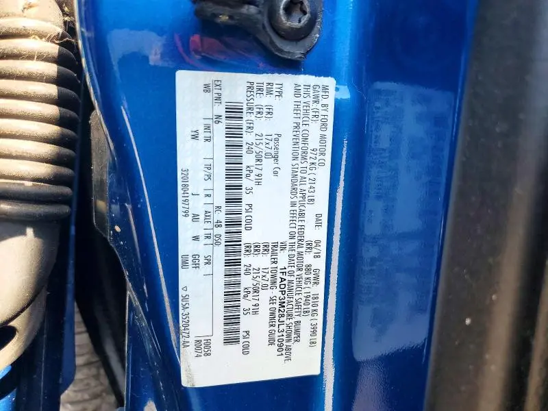 2018 FORD FOCUS SEL  