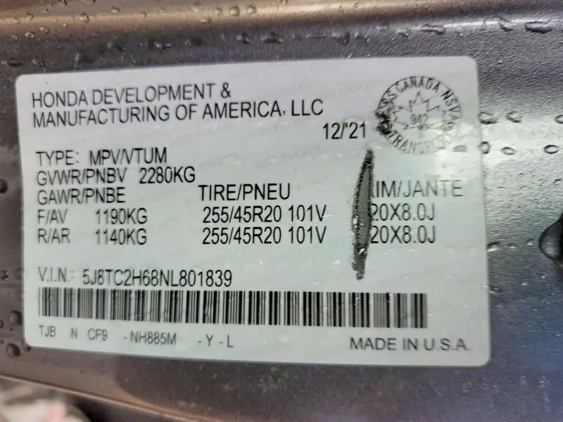 2022 ACURA RDX A-SPEC  