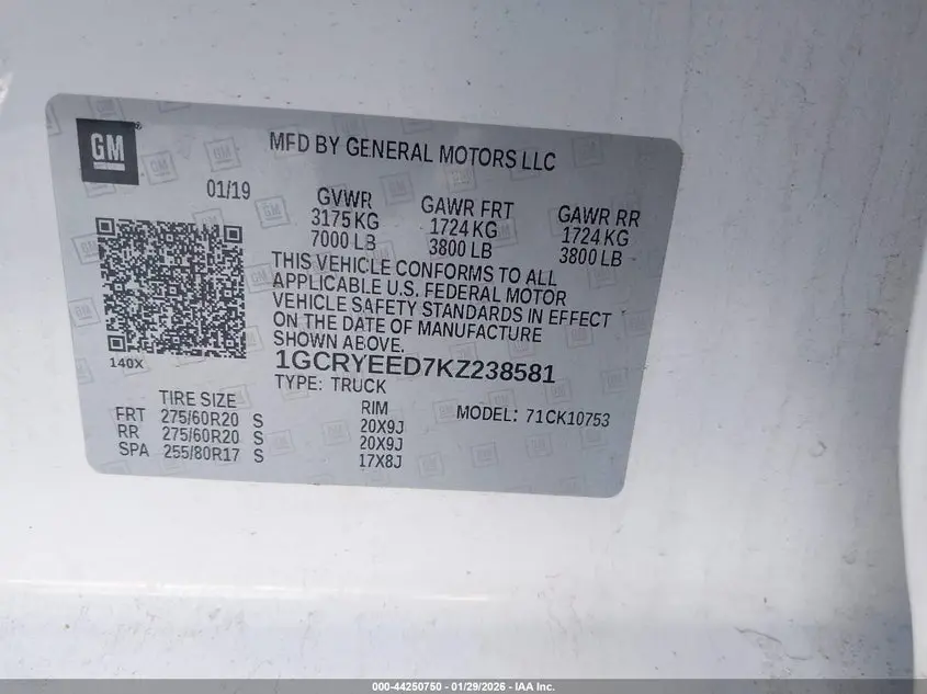 2019 CHEVROLET SILVERADO 1500 RST