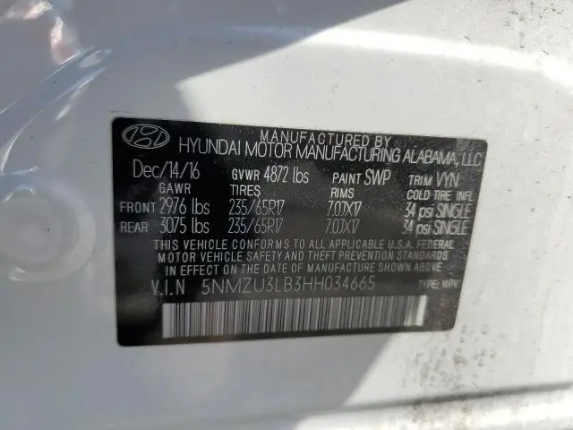 2017 HYUNDAI SANTA FE SPORT 