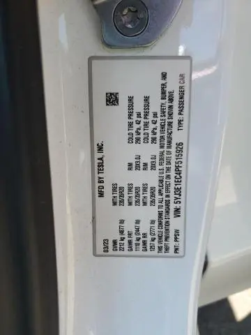 2023 TESLA MODEL 3   