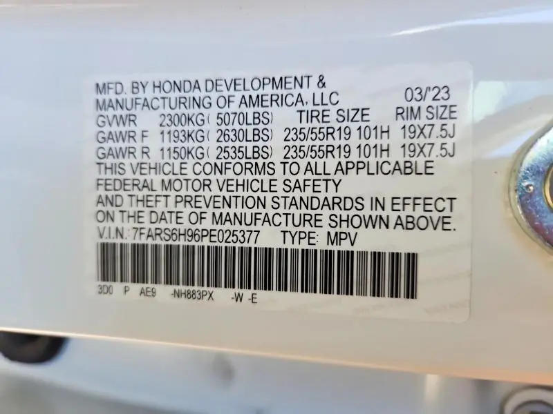 2023 HONDA CR-V SPORT TOURING  