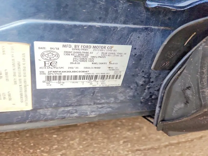 2018 FORD EDGE TITANIUM  