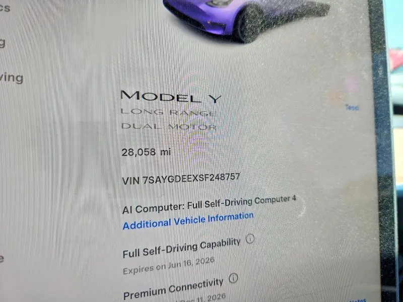 2025 TESLA MODEL Y   