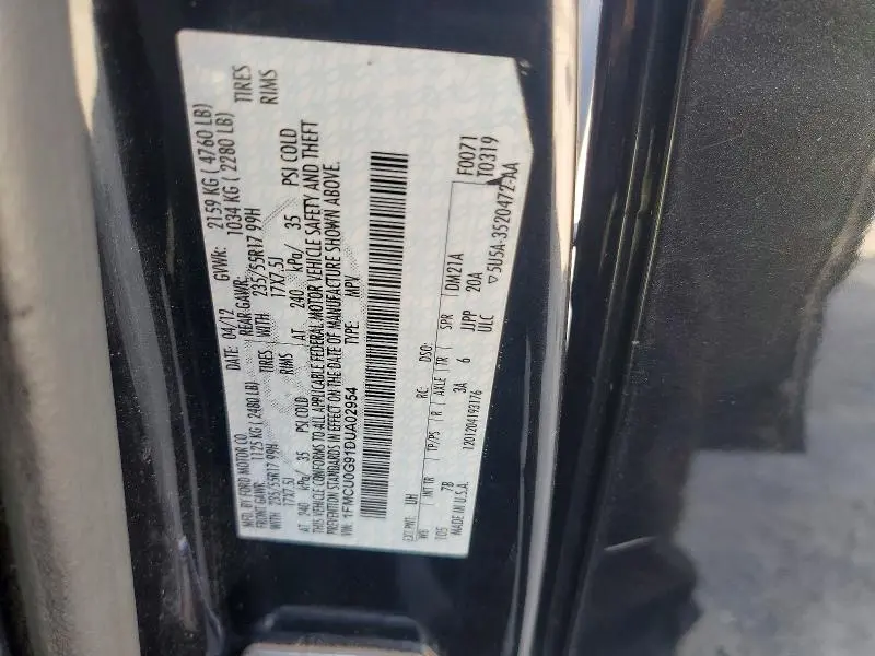 2013 FORD ESCAPE SE  