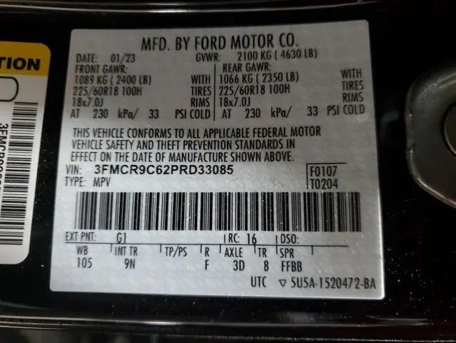 2023 FORD BRONCO SPORT OUTER BANKS  