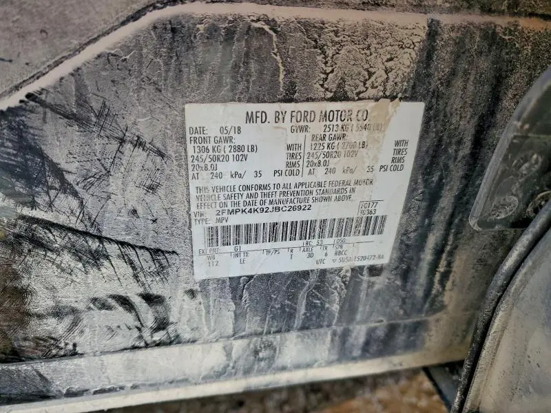 2018 FORD EDGE TITANIUM  